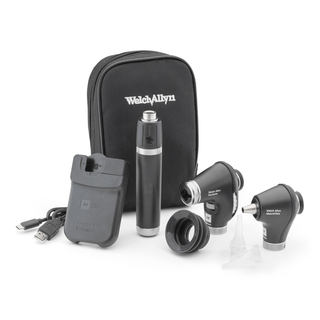 WELCH ALLYN PANOPTIC OPHTHALMOSCOPE & MACROVIEW OTOSCOPE COMBO - Diagnostic Set with PanOptic Ophthalmoscope and MacroView Otoscope, for iExaminer, Soft (US Only) | Quantity - 1x EA