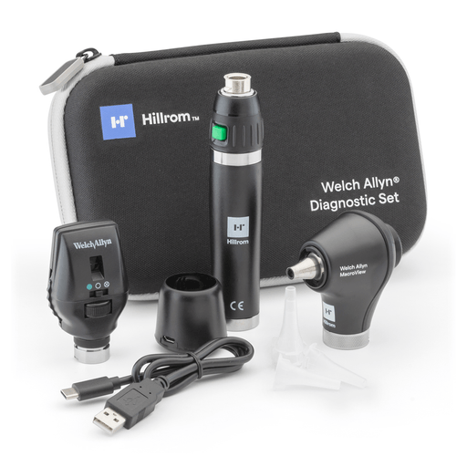 WELCH ALLYN MACROVIEW OTOSCOPE & ACCESSORIES - Diagnostic Set, Macroview Otoscope, 117 LED, Lithium-Ion (US Only) (Item is considered HAZMAT and cannot ship via Air or to AK, GU, HI, MP, PR, VI) | Quantity - 1x EA