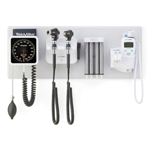 WELCH ALLYN PANOPTIC OPHTHALMOSCOPE & MACROVIEW OTOSCOPE COMBOGS777 Integrated Wall System, PanOptic Ophthalmoscope, Macroview Otoscope, iExaminer, with BP, ST | Quantity - 1x EA