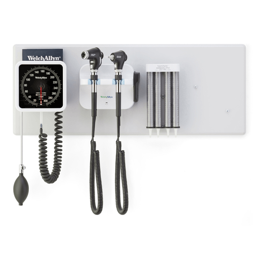 WELCH ALLYN PANOPTIC OPHTHALMOSCOPE & MACROVIEW OTOSCOPE COMBOGS777 Integrated Wall System, PanOptic Ophthalmoscope, Macroview Otoscope, iExaminer, with BP | Quantity - 1x EA