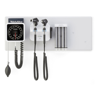 WELCH ALLYN PANOPTIC OPHTHALMOSCOPE & MACROVIEW OTOSCOPE COMBO - GS777 Integrated Wall System, PanOptic Ophthalmoscope, Macroview Otoscope, iExaminer, with BP (US Only) | Quantity - 1x EA