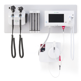 WELCH ALLYN PANOPTIC OPHTHALMOSCOPE & MACROVIEW OTOSCOPE COMBO - GS777 Integrated Wall System, PanOptic Ophthalmoscope, Macroview Otoscope, Dispenser  | Quantity - 1x EA