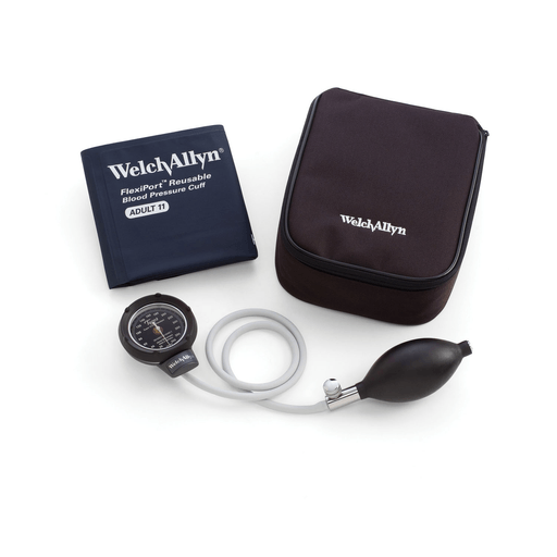 WELCH ALLYN PLATINUM SERIES DS48 HAND ANEROIDS - Aneroid, Gauge, Adult Durable 2 Piece Cuff & Nylon Zipper Case (replaces 5090-20) (US Only) | Quantity - 1x EA