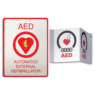 ZOLL AED DEFIBRILLATOR ACCESSORIESAED Wall Sign Kit, Includes: (1) Flush and (1) 3-D Wall Sign | Quantity - 1x KT