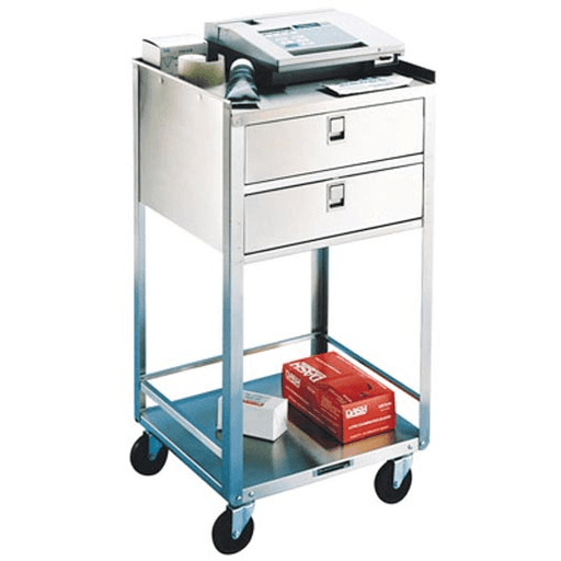 LAKESIDE EQUIPMENT STANDSStand, 2 Drawers, 2 Shelves, 16"W x 18"D x 35"H, (4) 3" Swivel Casters | Quantity - 1x EA
